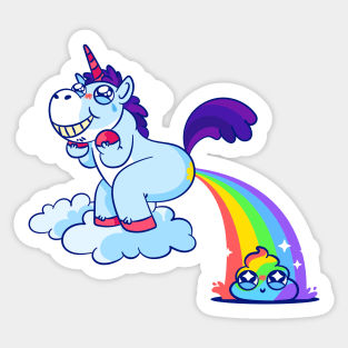 Rainbow Unicorn Poop Sticker